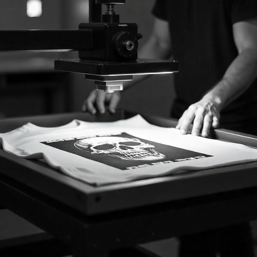 Freepik A 45 Year Old Caucasian Man Printing A Tshirt With 57747